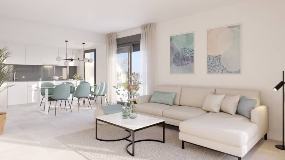Bedroom with built-in storage, new-build penthouse, La Cala de Mijas