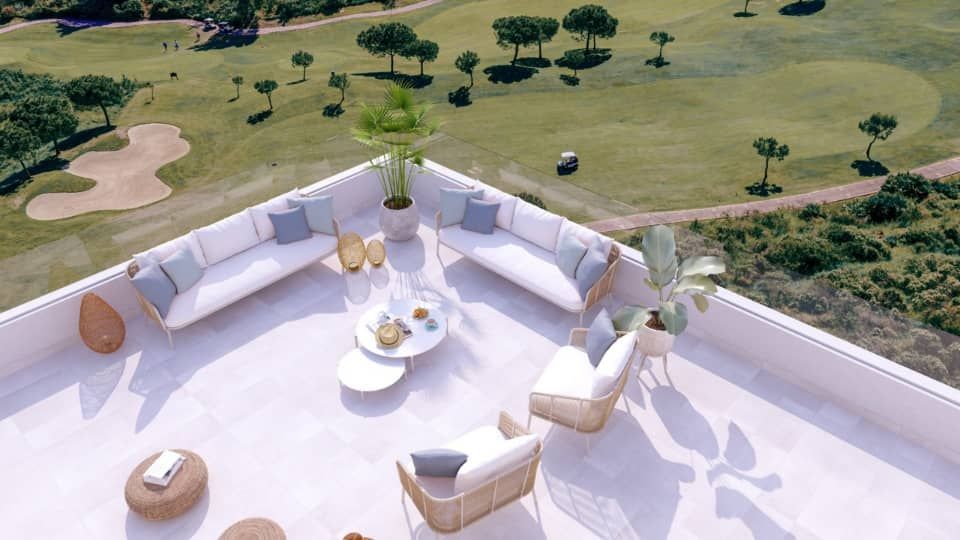 Development exterior showing building facade, La Cala de Mijas