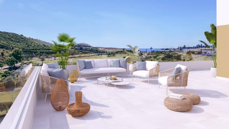 Surrounding landscaping of new-build development, La Cala de Mijas