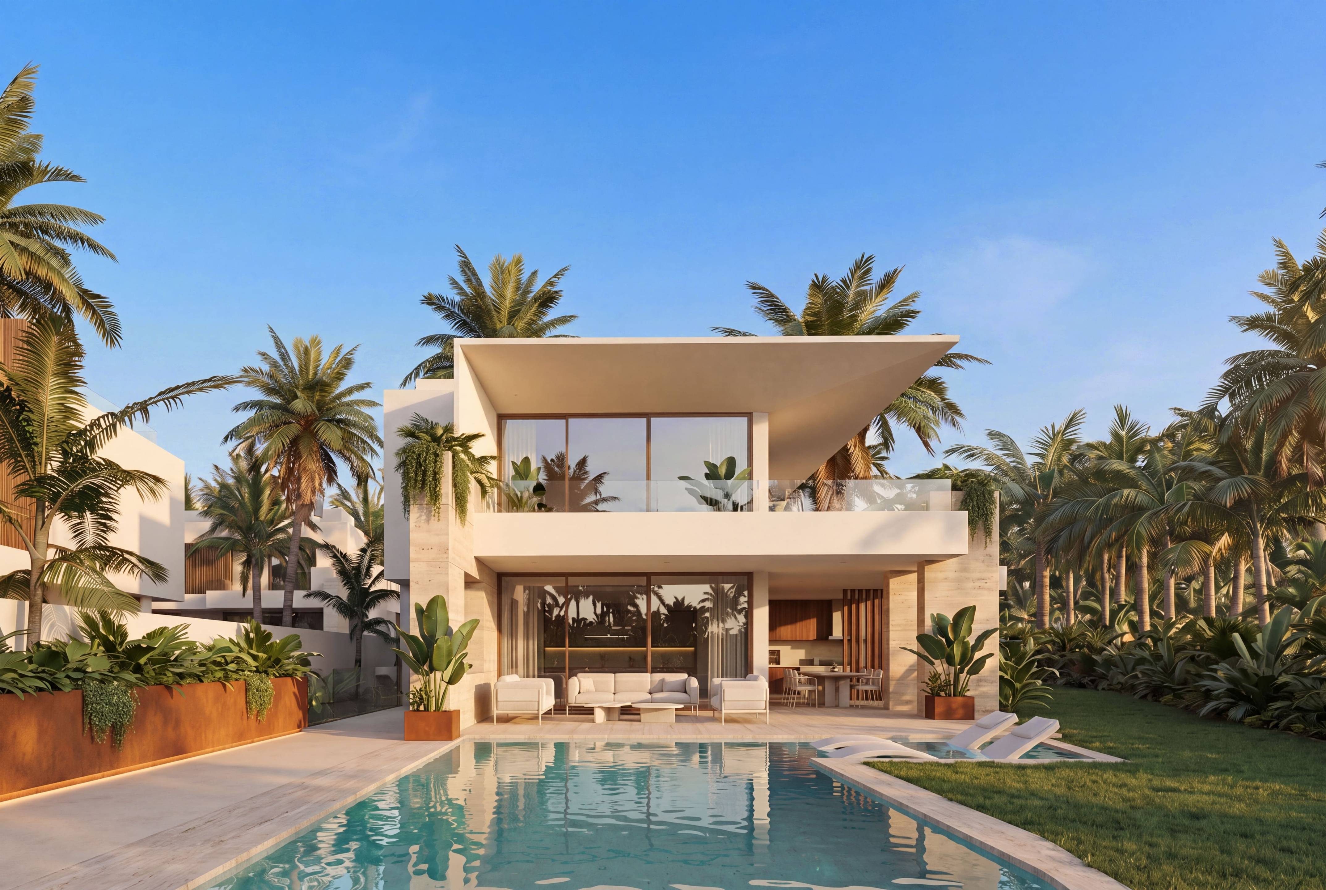 Terrace with outdoor seating area, 4-bedroom villa, Linda Vista-Nueva Alcántara, Marbella