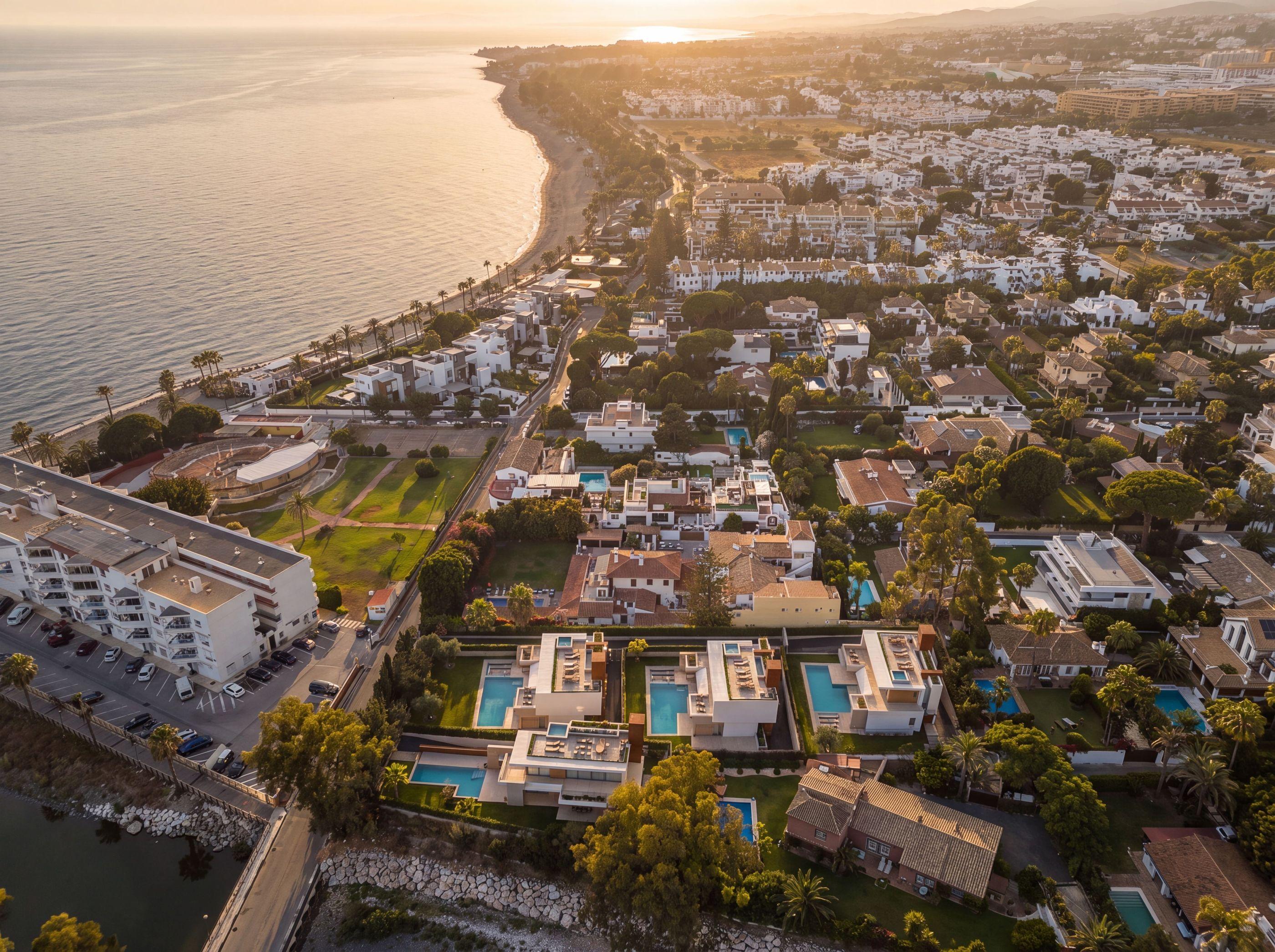 Rooftop solarium with sea views, new-build villa, Linda Vista-Nueva Alcántara, Marbella