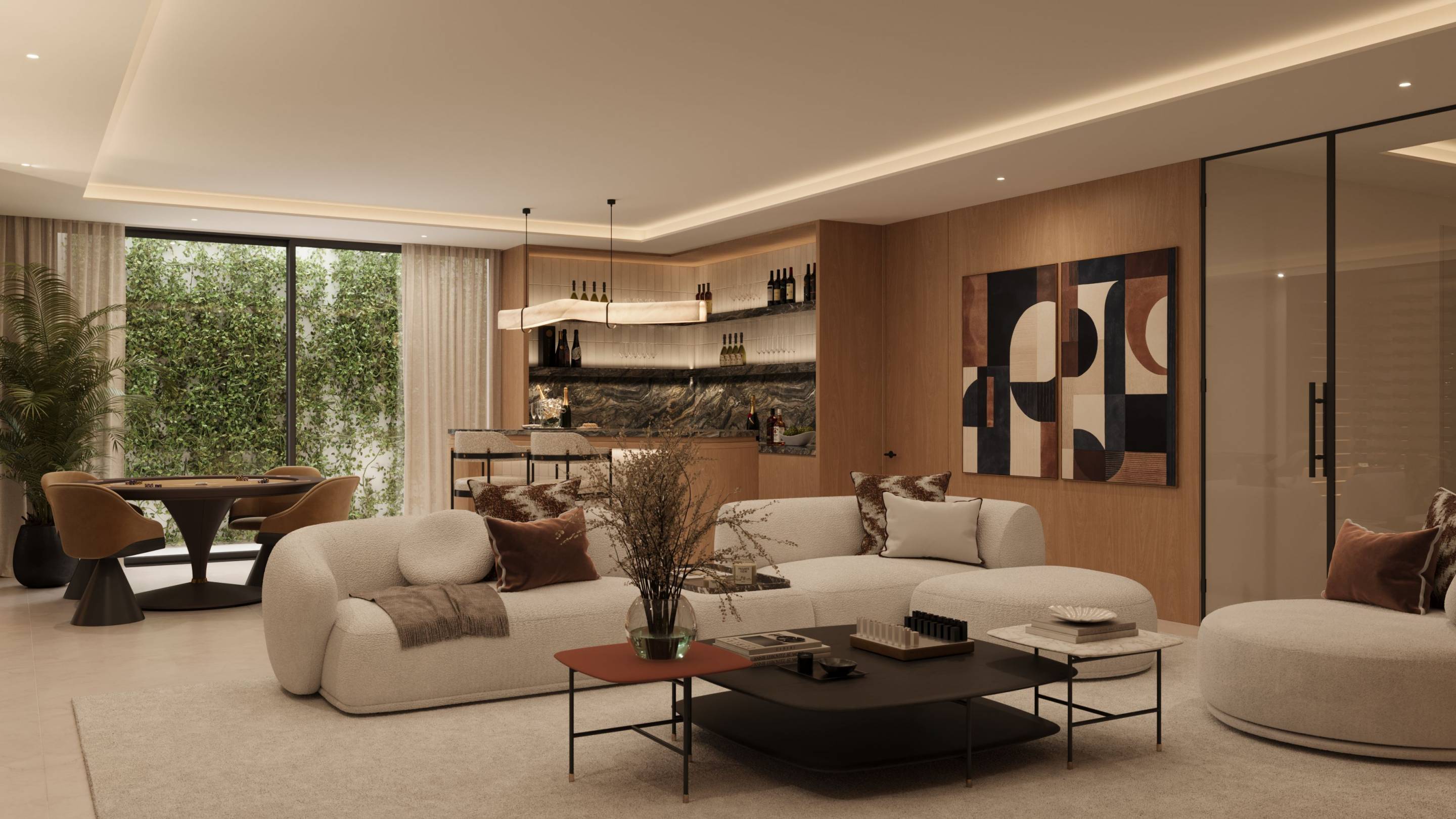 Principal bedroom with built-in wardrobes in 5-bedroom villa, Linda Vista, Marbella