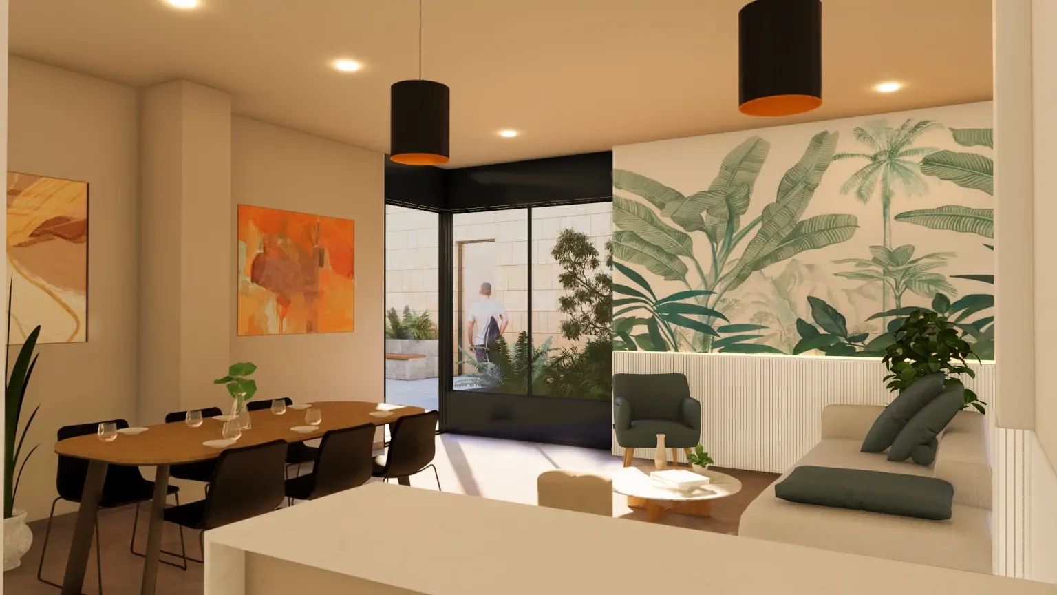 Private terrace with sea view from 6th floor of new-build penthouse, Centro, Villajoyosa