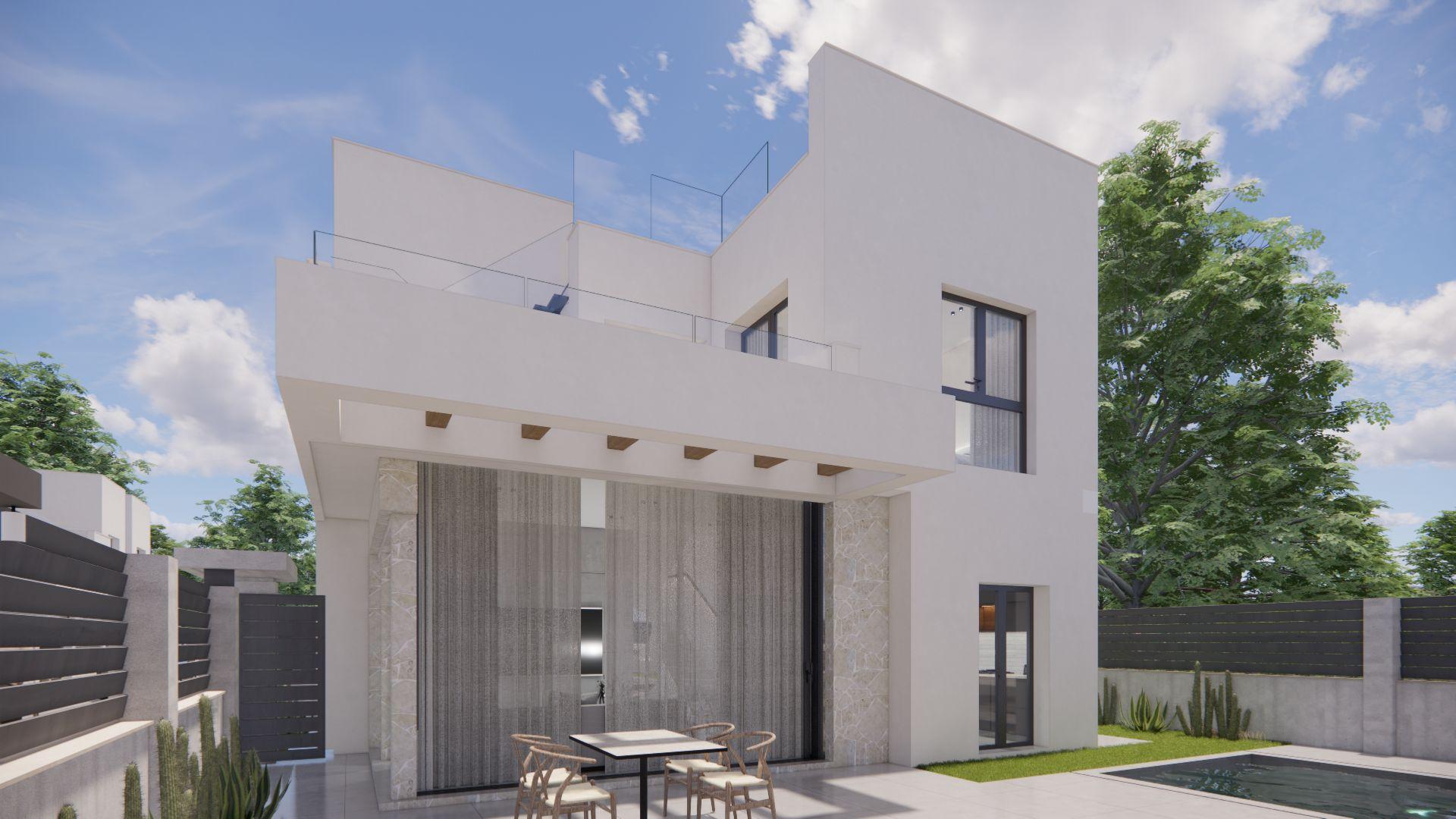 Aerial view of La Herrada residential development, Los Montesinos