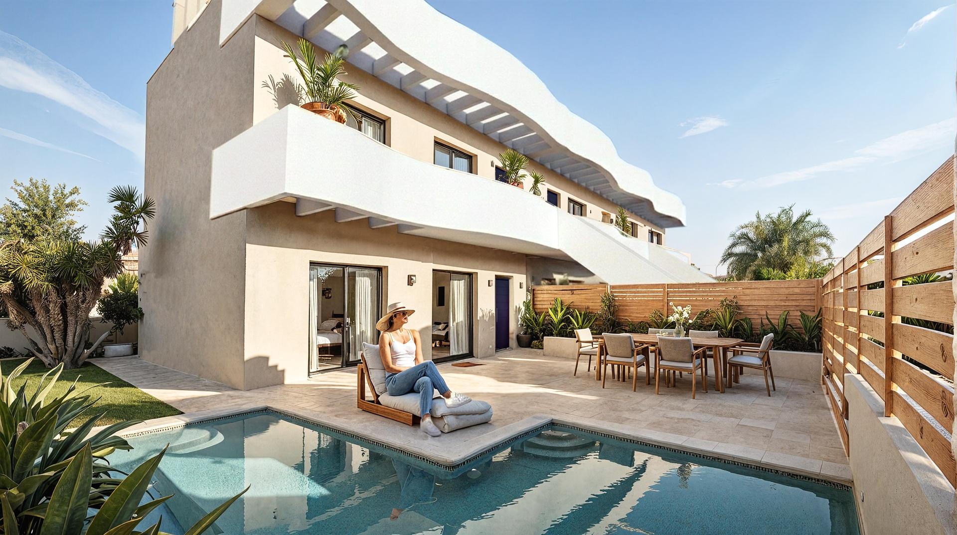 Terrace and outdoor seating area of ground-floor bungalow, Zona Pueblo, Pilar De La Horadada