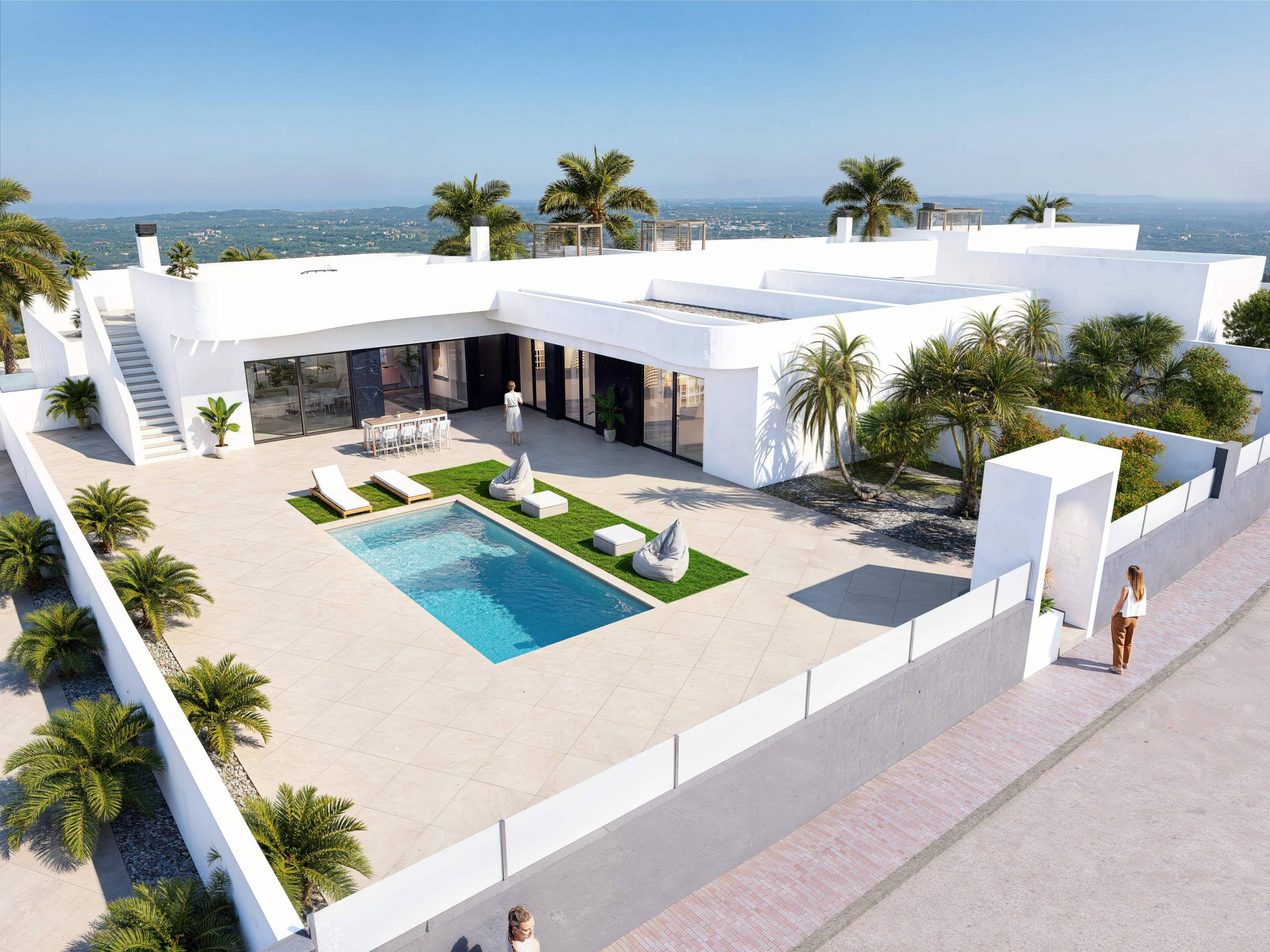Main bathroom in 3-bedroom new-build villa, Algorfa