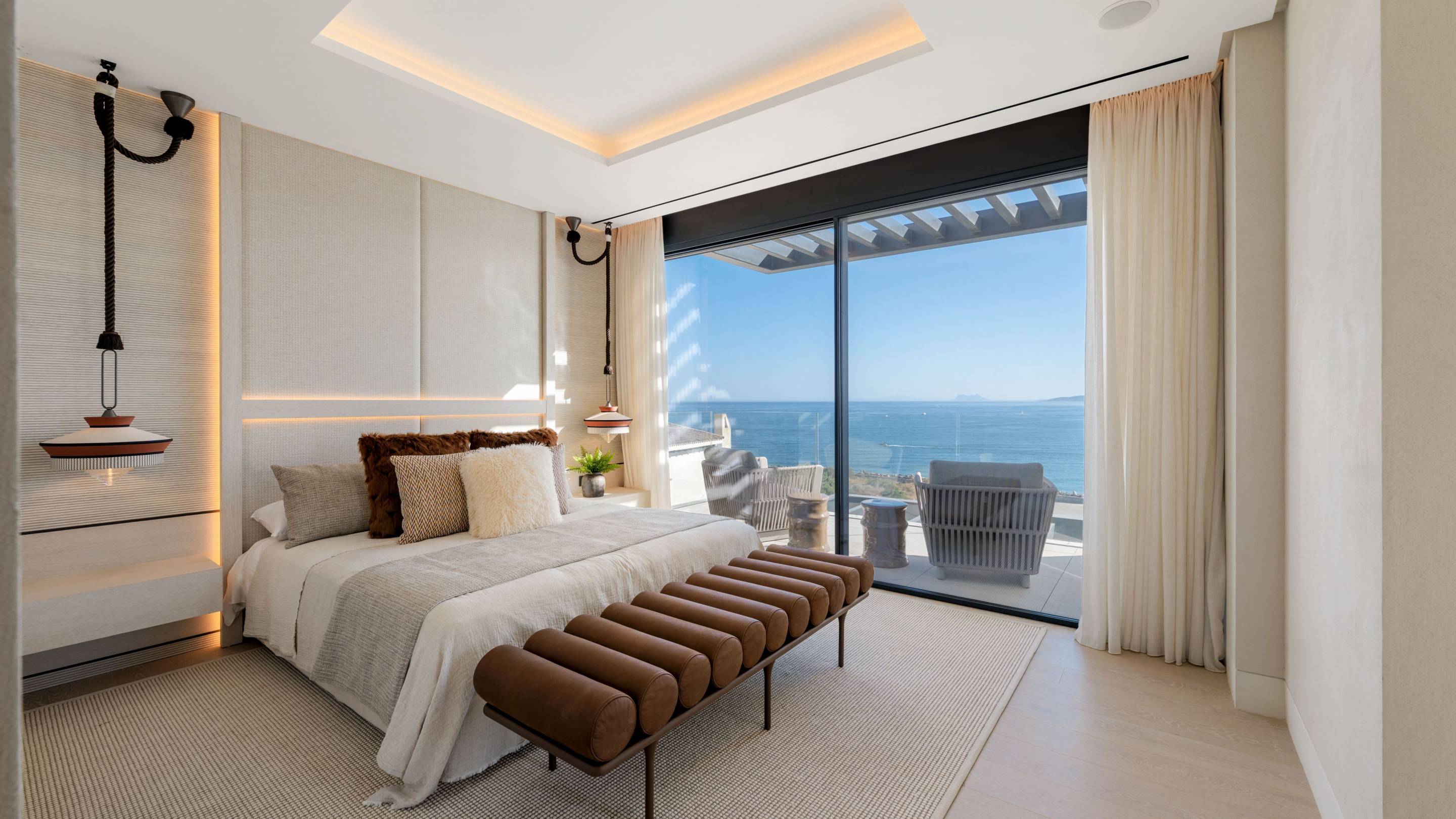 Communal pool area in beachfront complex, Seghers, Estepona