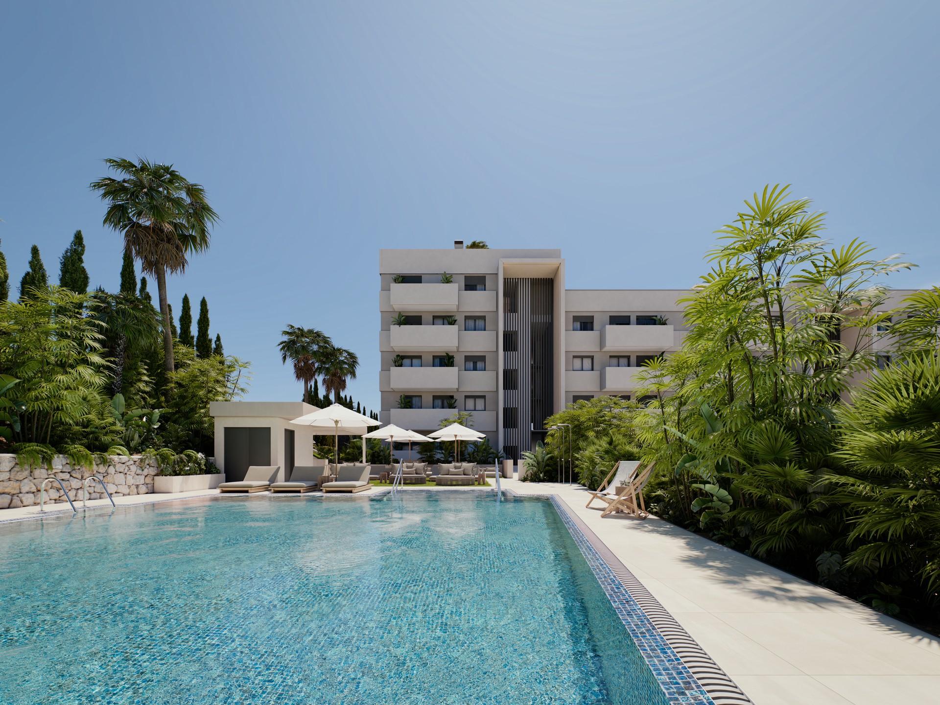 Third bedroom in new-build penthouse on third floor, Las Mesas, Estepona
