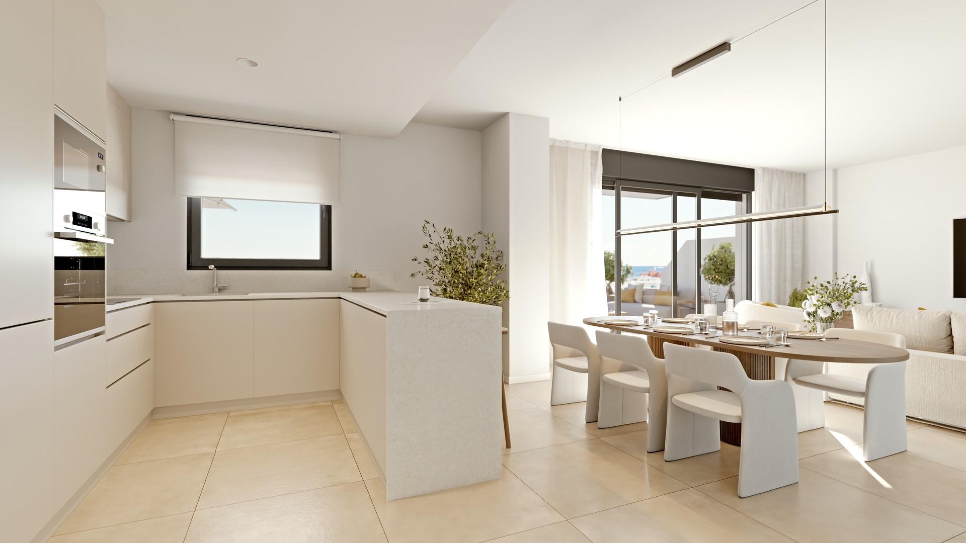 Hallway and internal layout of 3-bedroom apartment, Las Mesas