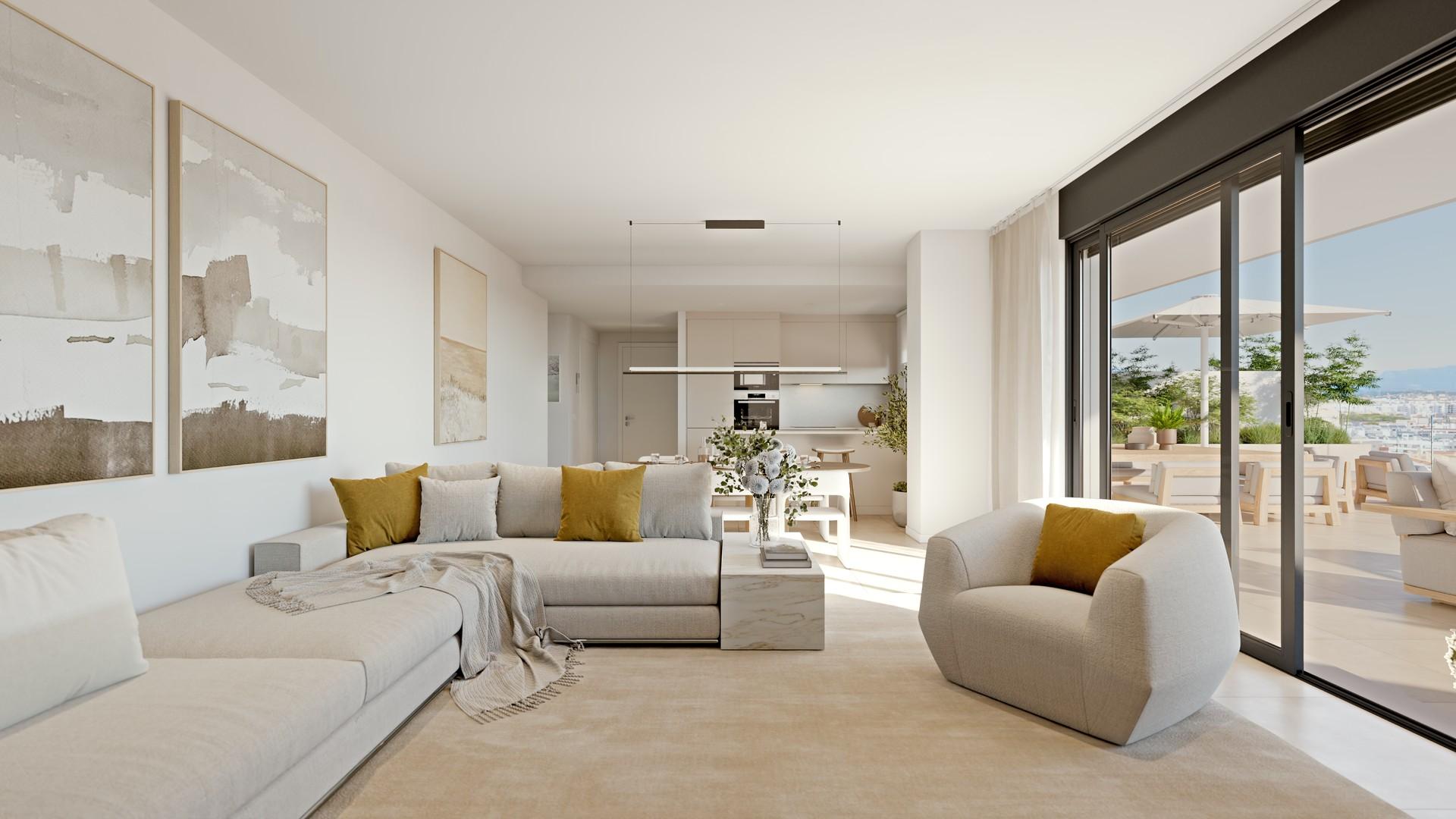Site plan or floor plan of 3-bedroom apartment, Las Mesas, Estepona