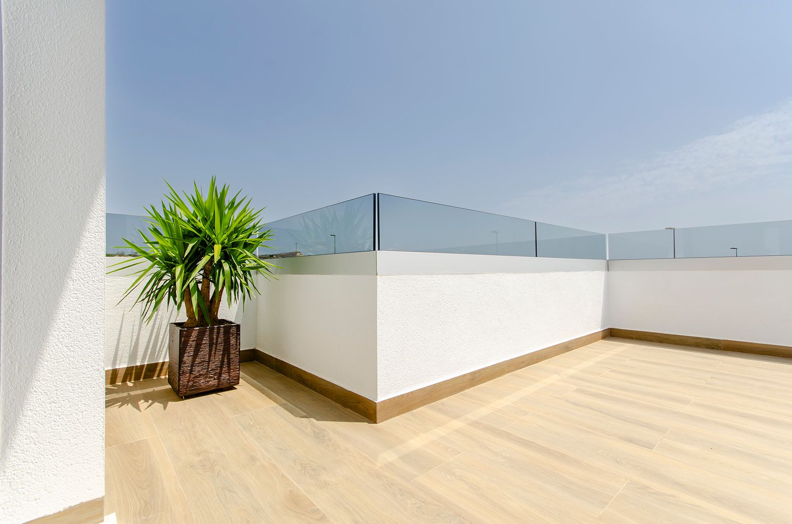 Rear garden and outdoor space, 3-bedroom new-build townhouse, Desamparados