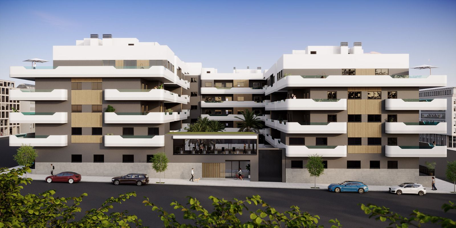 Kitchen with fitted appliances in a new-build penthouse, Eroski, Santa Pola