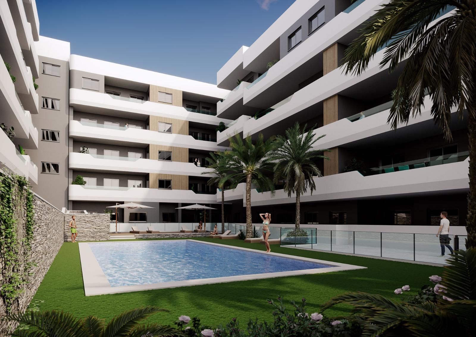Second bedroom in a 2-bedroom new-build penthouse, Eroski, Santa Pola