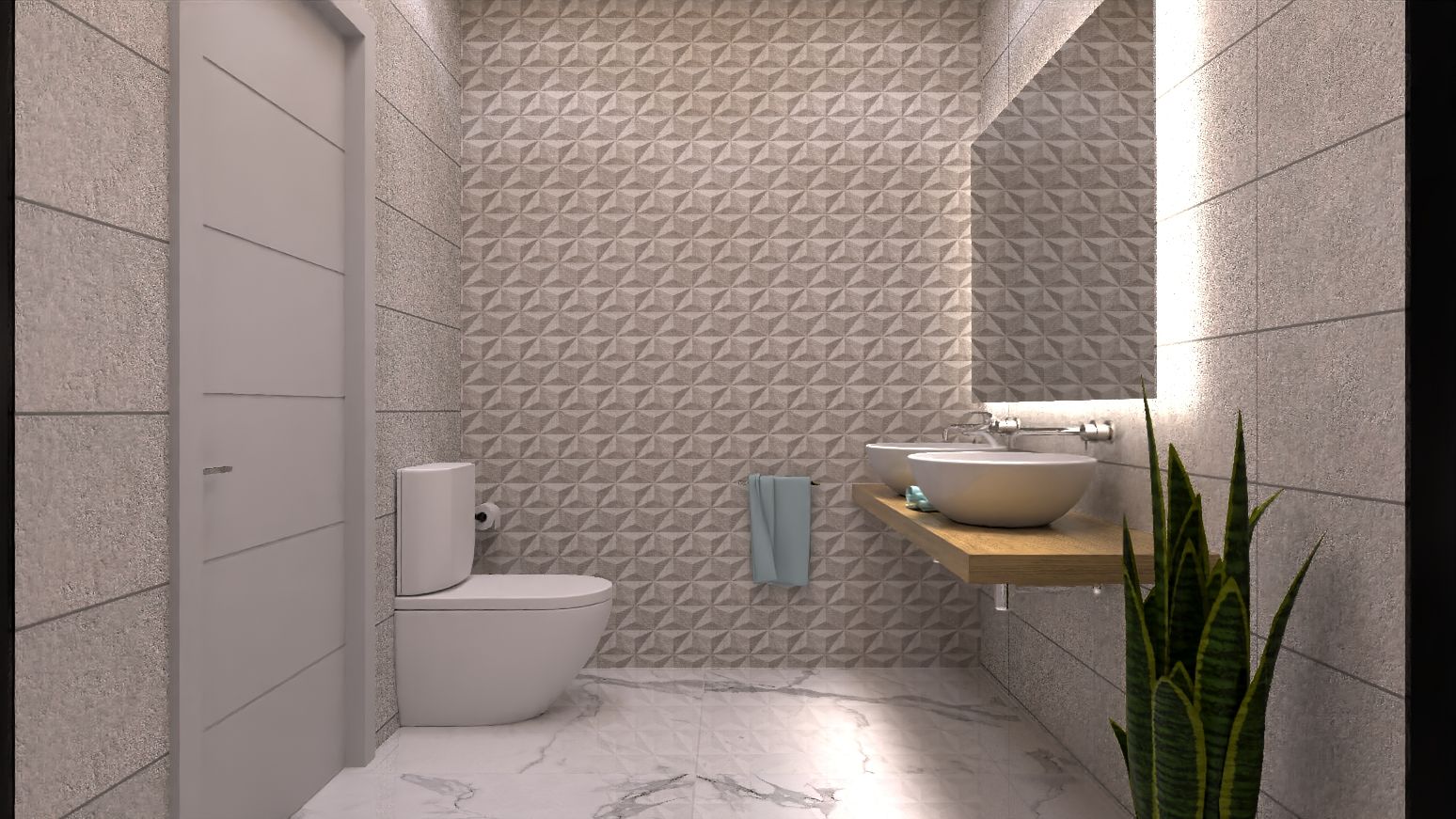 Third bedroom with fitted wardrobe in new-build villa, La Marquesa, Rojales