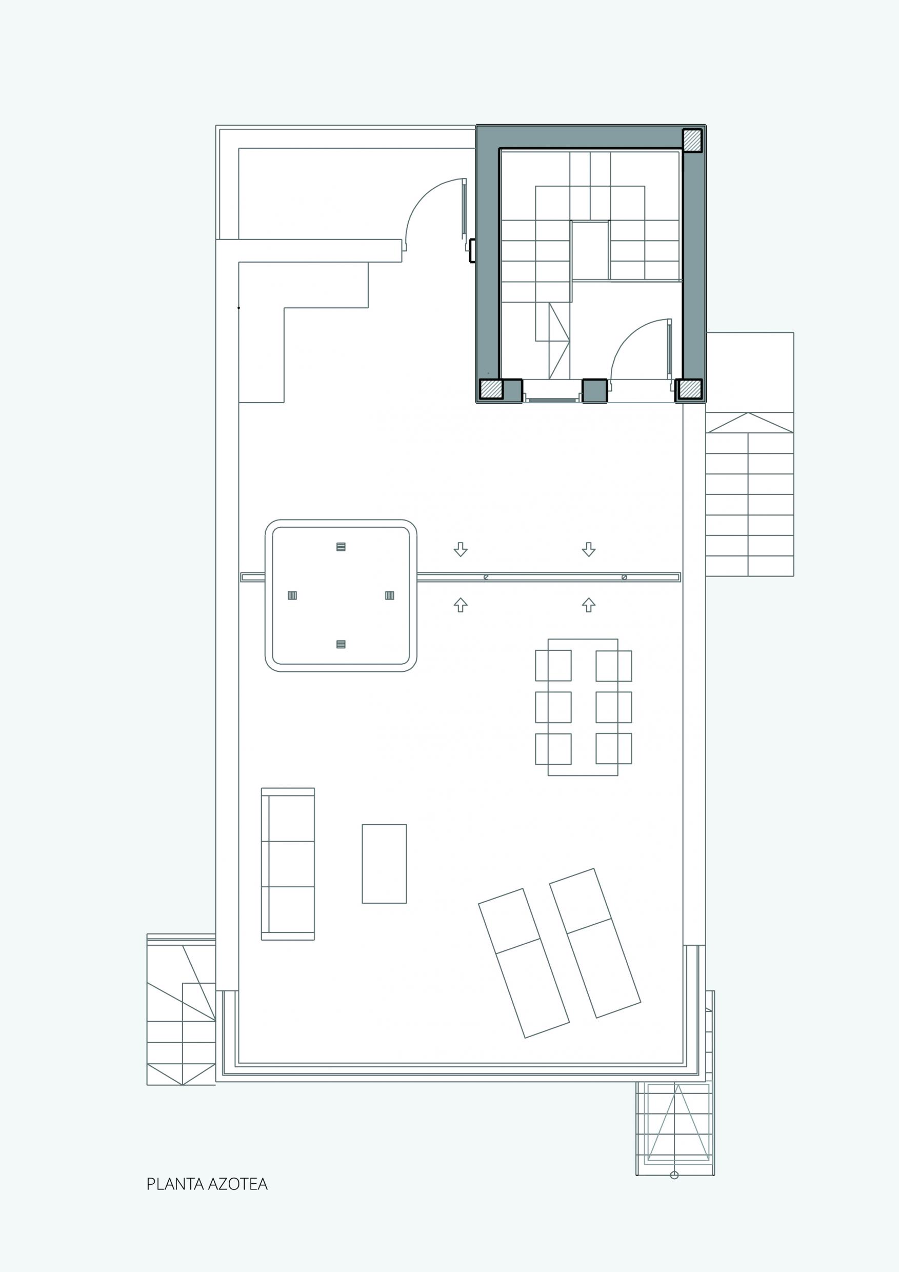 Block plan of new-build townhouse development in La Mata, Torrevieja