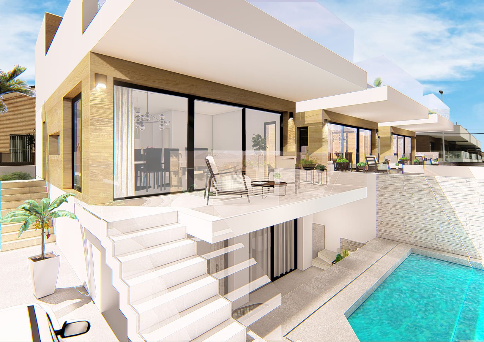 Main bedroom in 4-bedroom townhouse, La Mata, Torrevieja