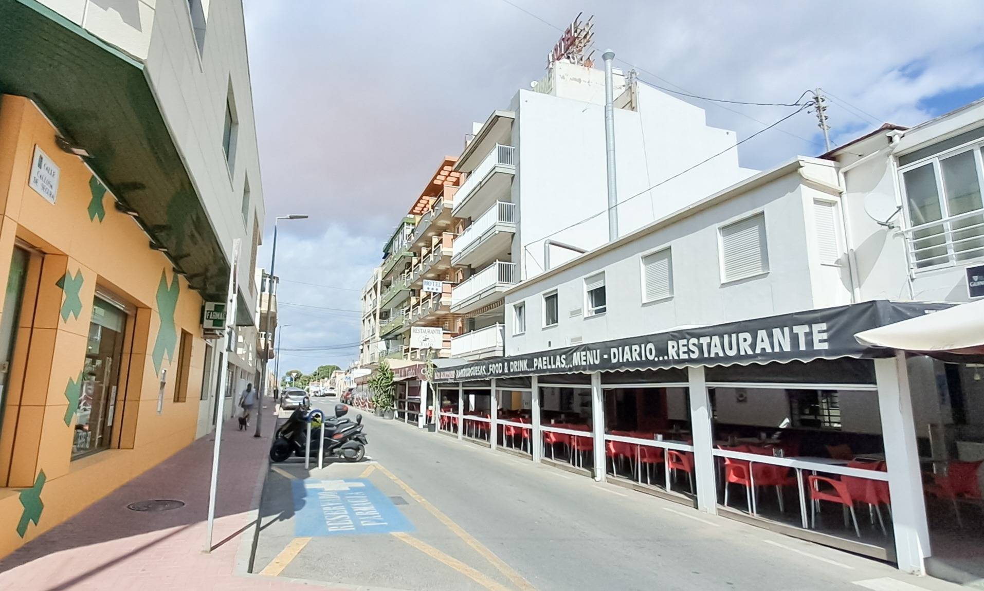 Parking level of building, Playa de los Naufragos, Torrevieja