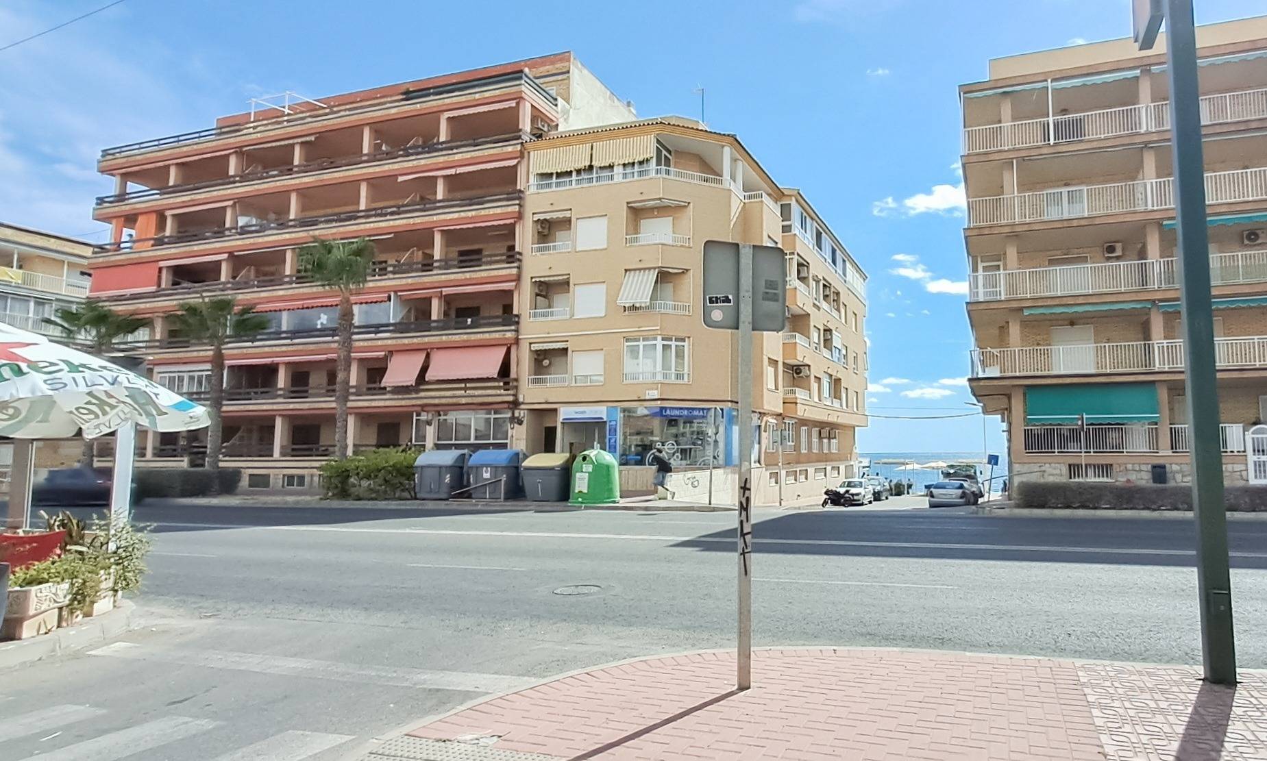 Street approach to the building, Playa de los Naufragos, Torrevieja