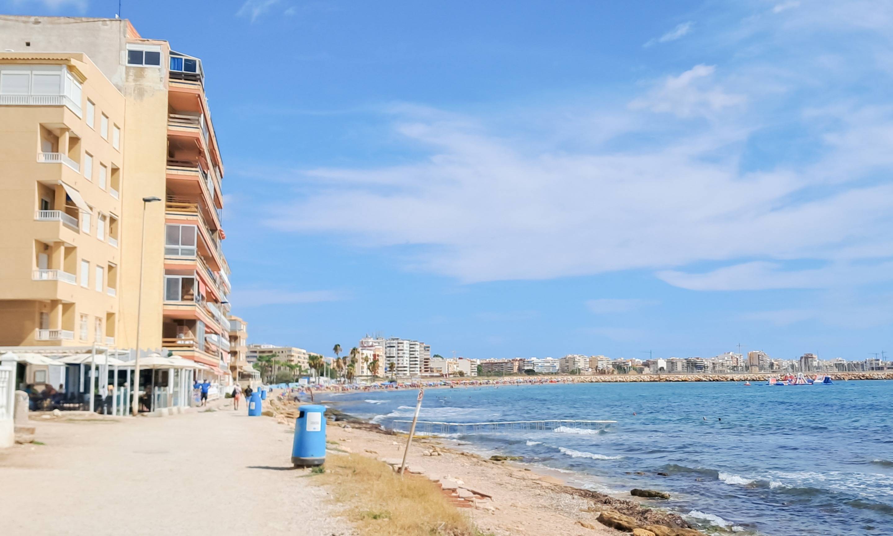 Wider neighbourhood street view near penthouse, Playa de los Naufragos, Torrevieja