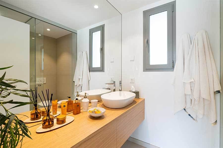 Kitchen cabinetry and worktop detail, new-build villa, Reserva del Higuerón, Fuengirola
