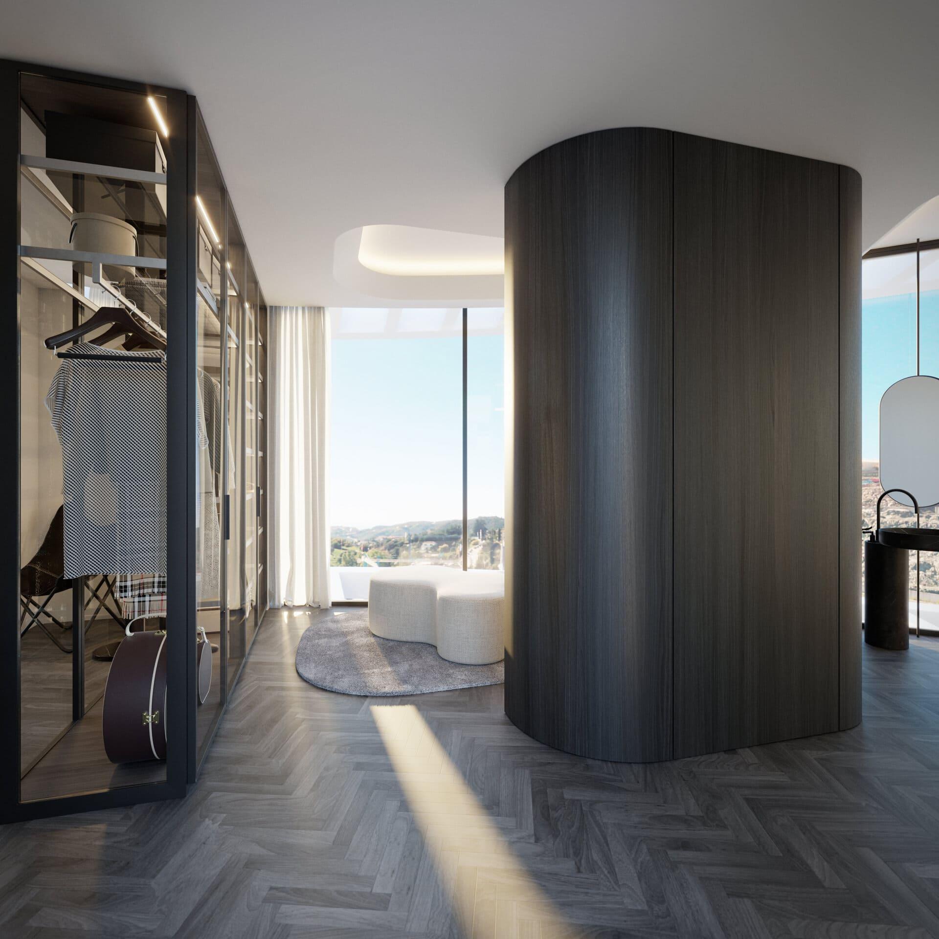 Underground parking bay in new-build development, La Quinta, Benahavis