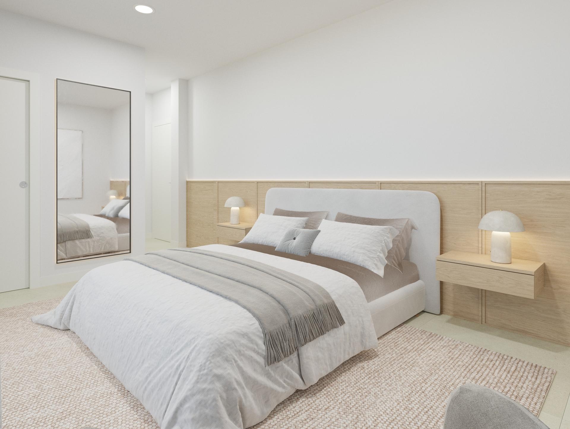 Second bedroom interior in new-build villa, Ciudad Quesada, Rojales