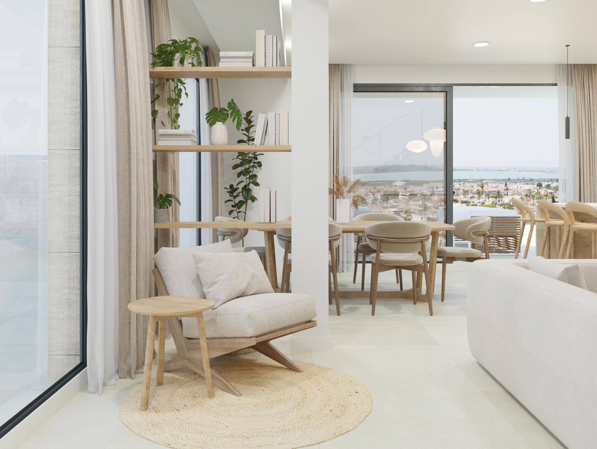 Hallway and internal circulation space in new-build villa, Ciudad Quesada, Rojales