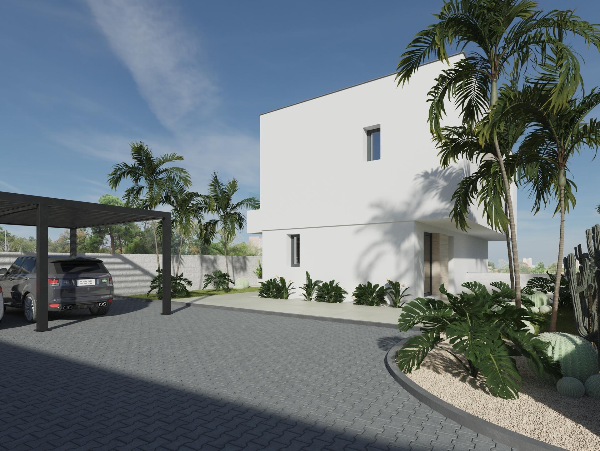 Interior level change and staircase area, new-build villa, Centro de la Ciudad Quesada