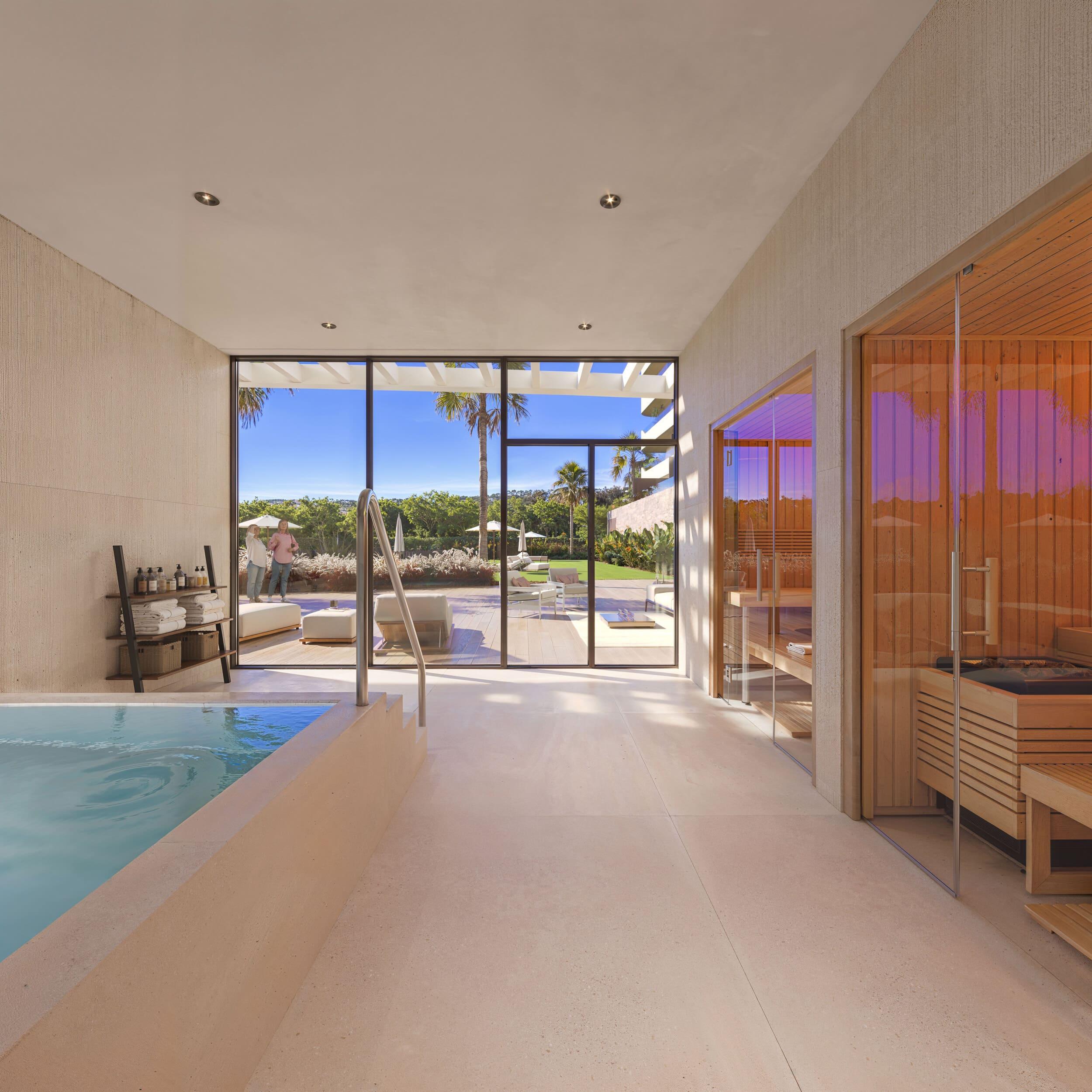 Building entrance and lobby of 3-storey new-build development, Los Pacos, Fuengirola