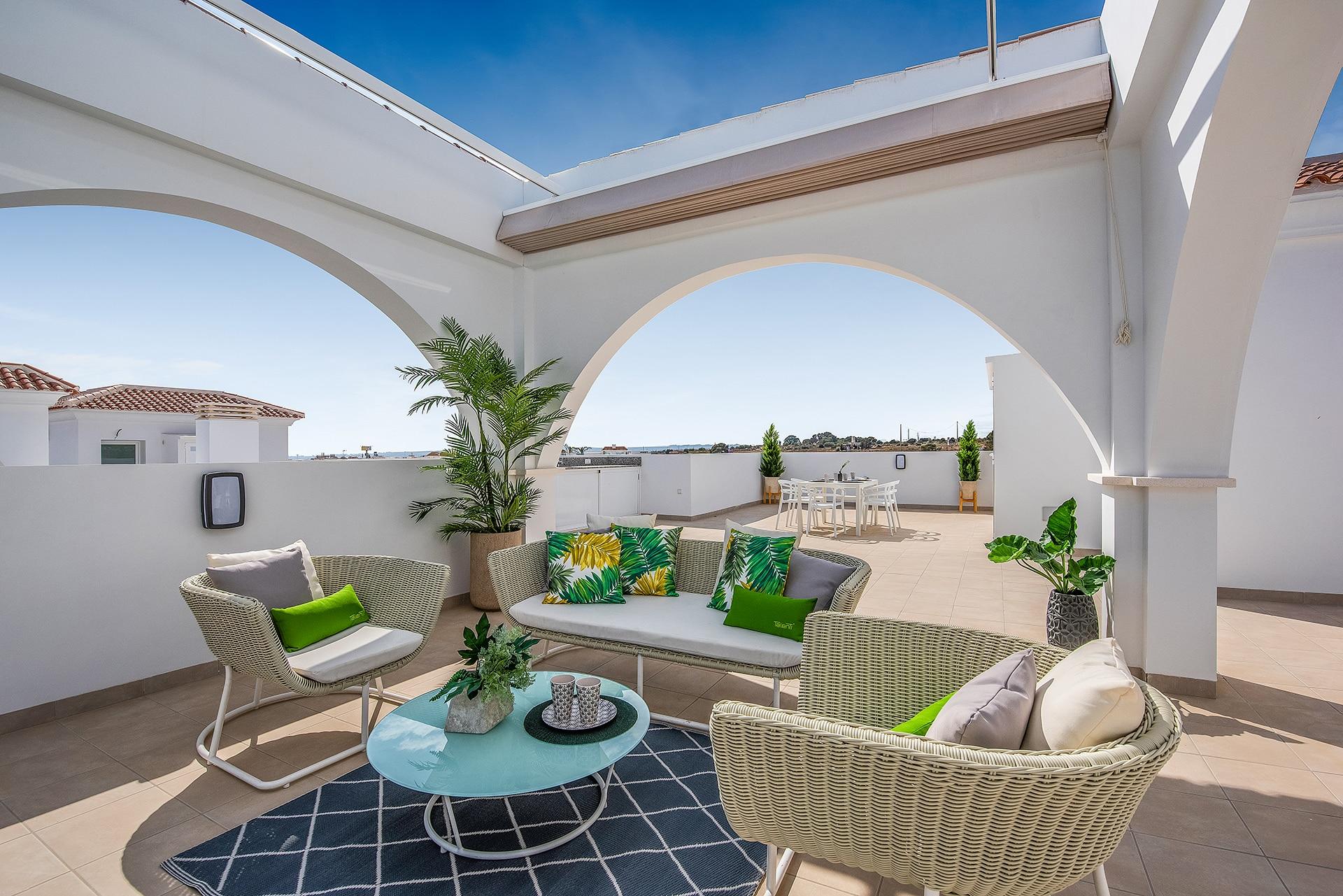 Communal pool in new-build development, Doña Pepa, Rojales