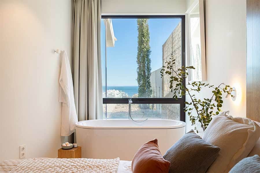 Ground-floor entrance of 4-bedroom new-build villa, El Higuerón, Fuengirola