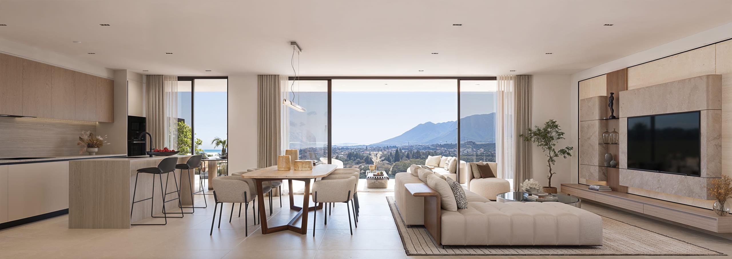Entrance hallway in new-build apartment on first floor, Cancelada, Estepona