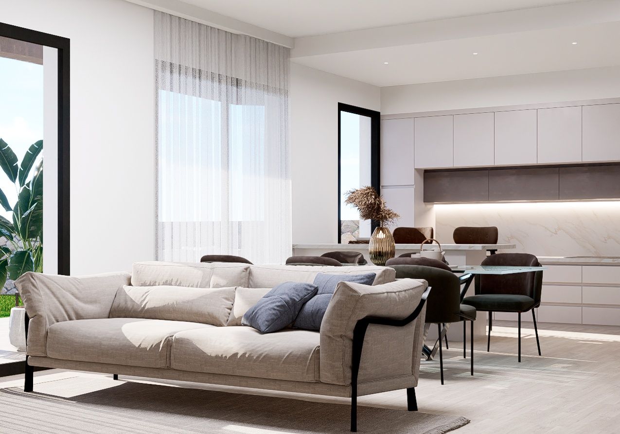 Private terrace of new-build bungalow, Balcón de Finestrat-Terra Marina