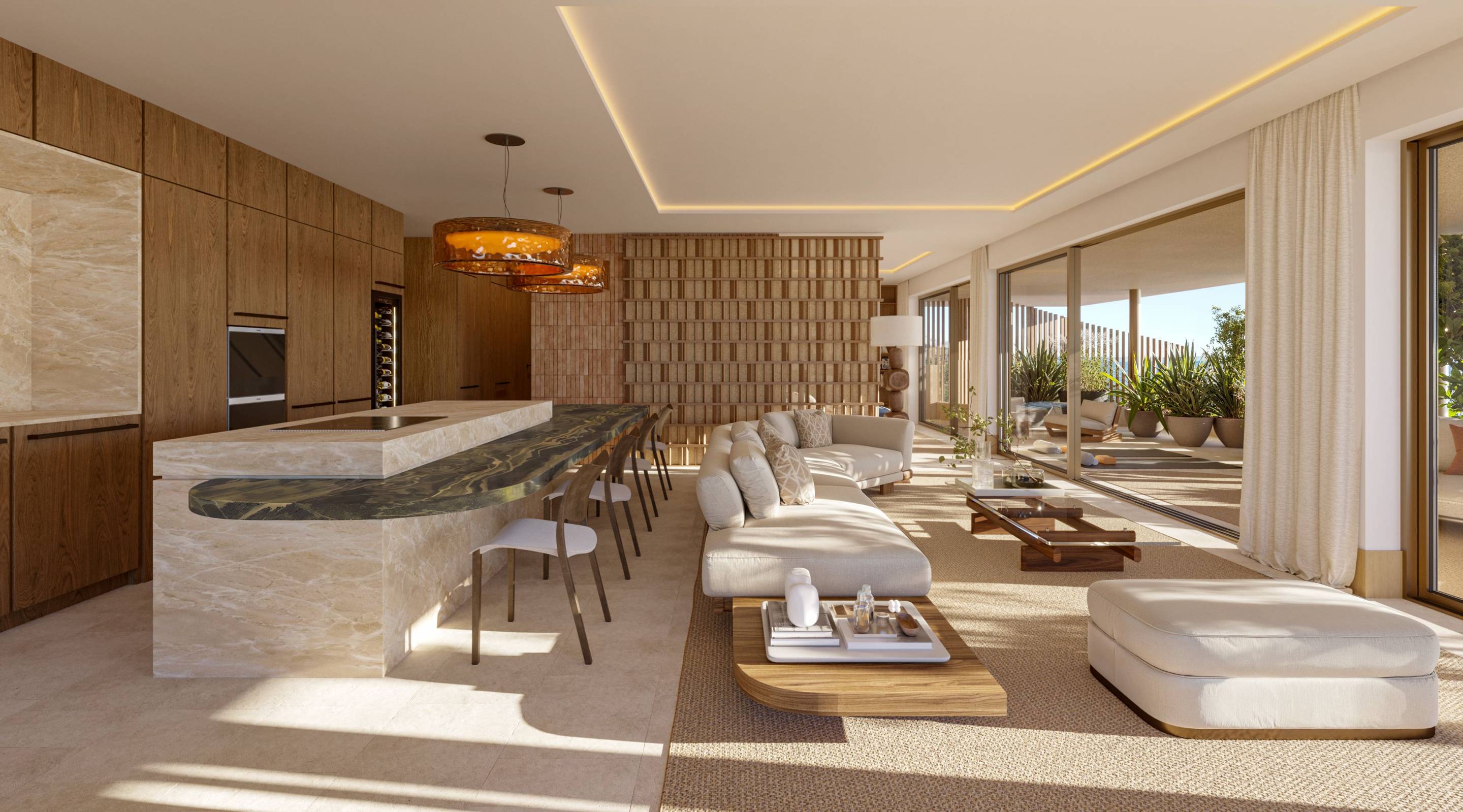 Entrance hall in 2-bedroom new-build apartment, Los Boliches, Fuengirola