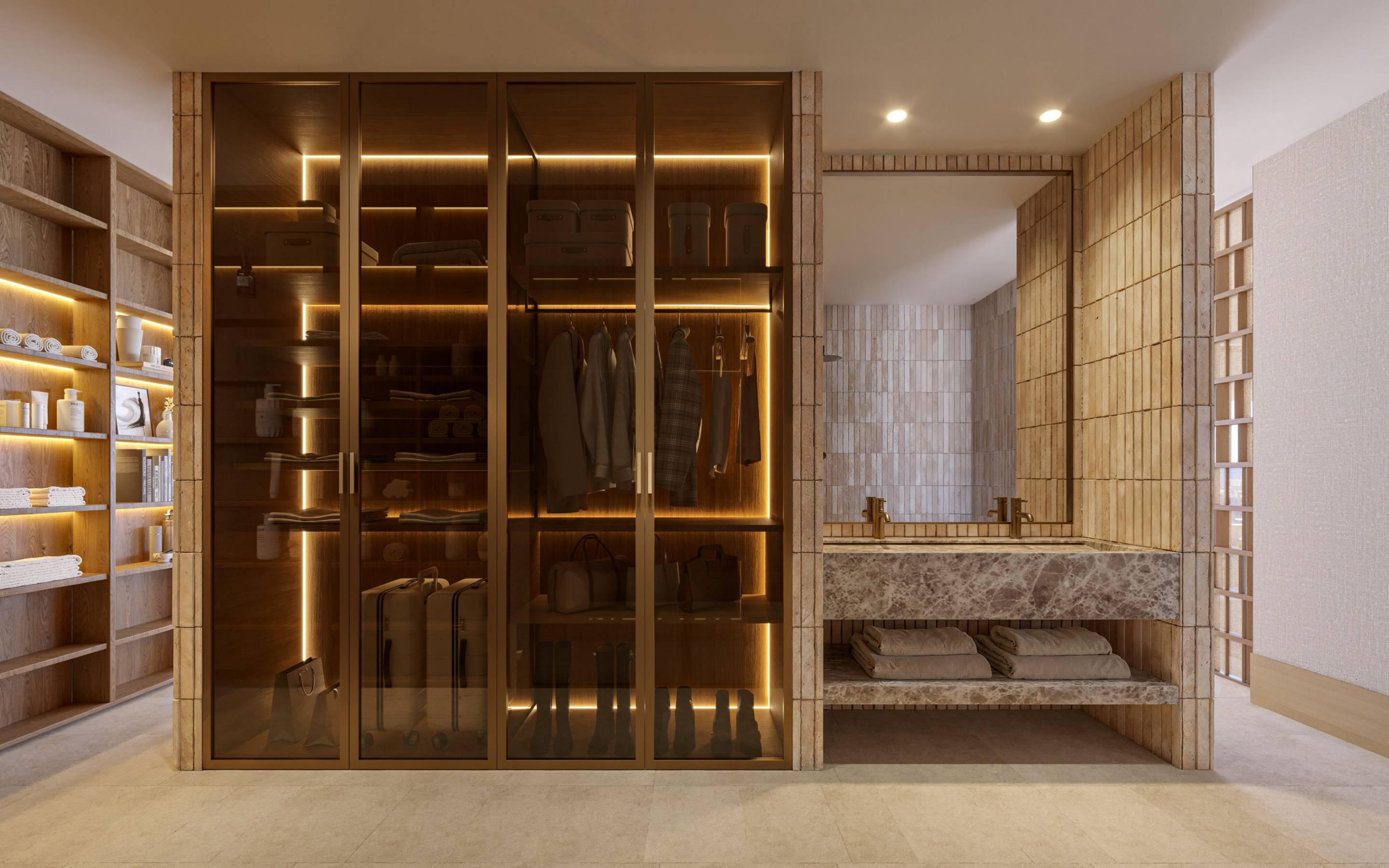 Bathroom tiling and sanitaryware in new-build apartment, Los Boliches