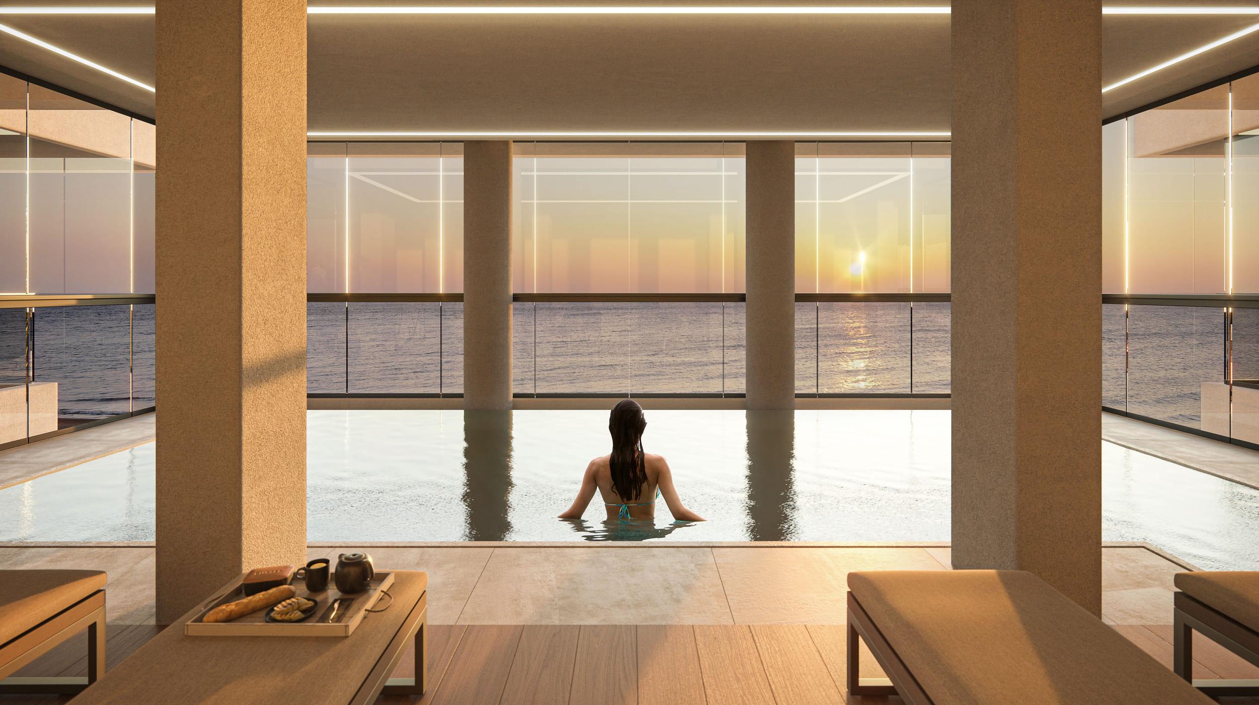 Main bedroom in 2-bedroom apartment, Ifach, Calpe