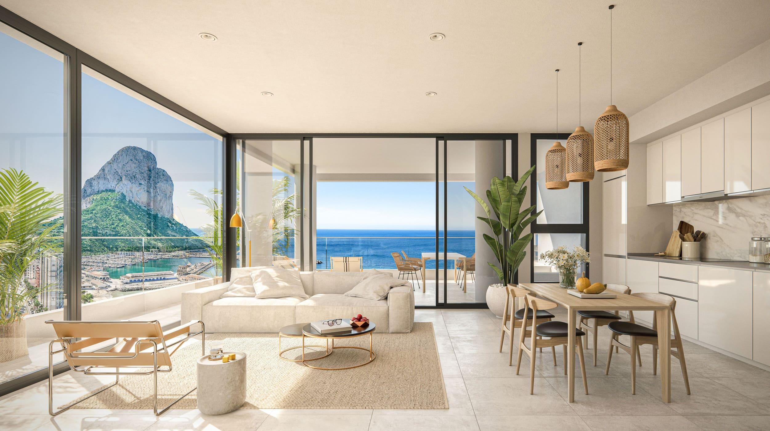 Second bedroom in 2-bedroom apartment, Ifach, Calpe