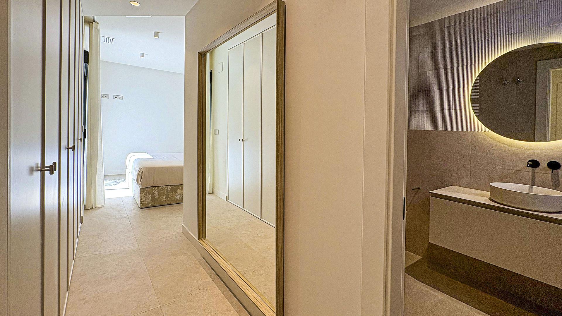 Exterior render and window detail of new-build villa, Ciudad Quesada