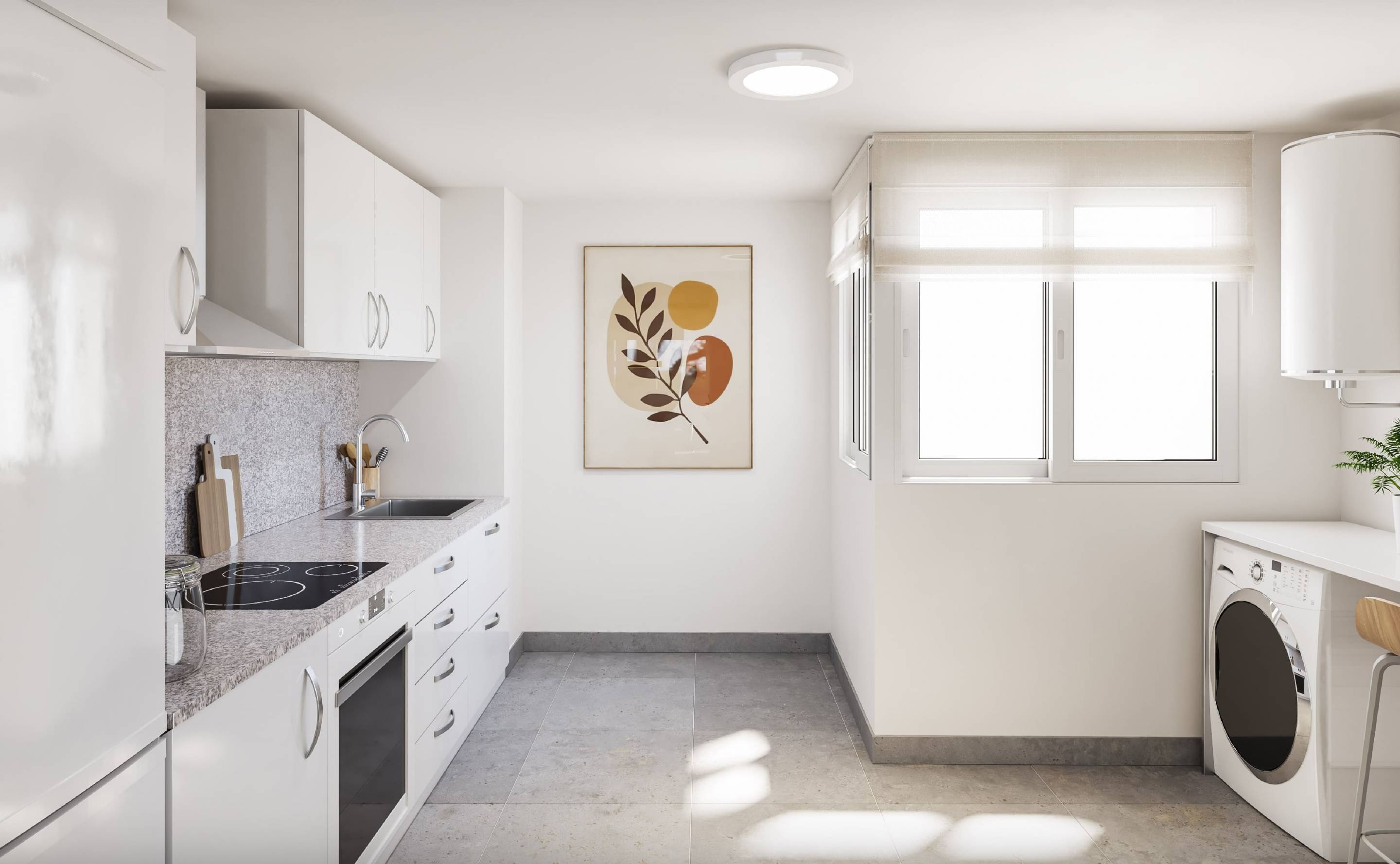 Second bedroom with built-in storage in 2-bedroom new-build penthouse, El Tomillar