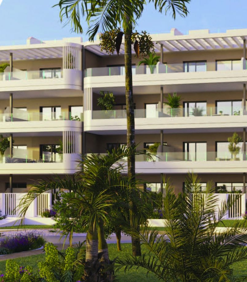 Residential complex exterior showing top floor, El Limonar, Torrevieja