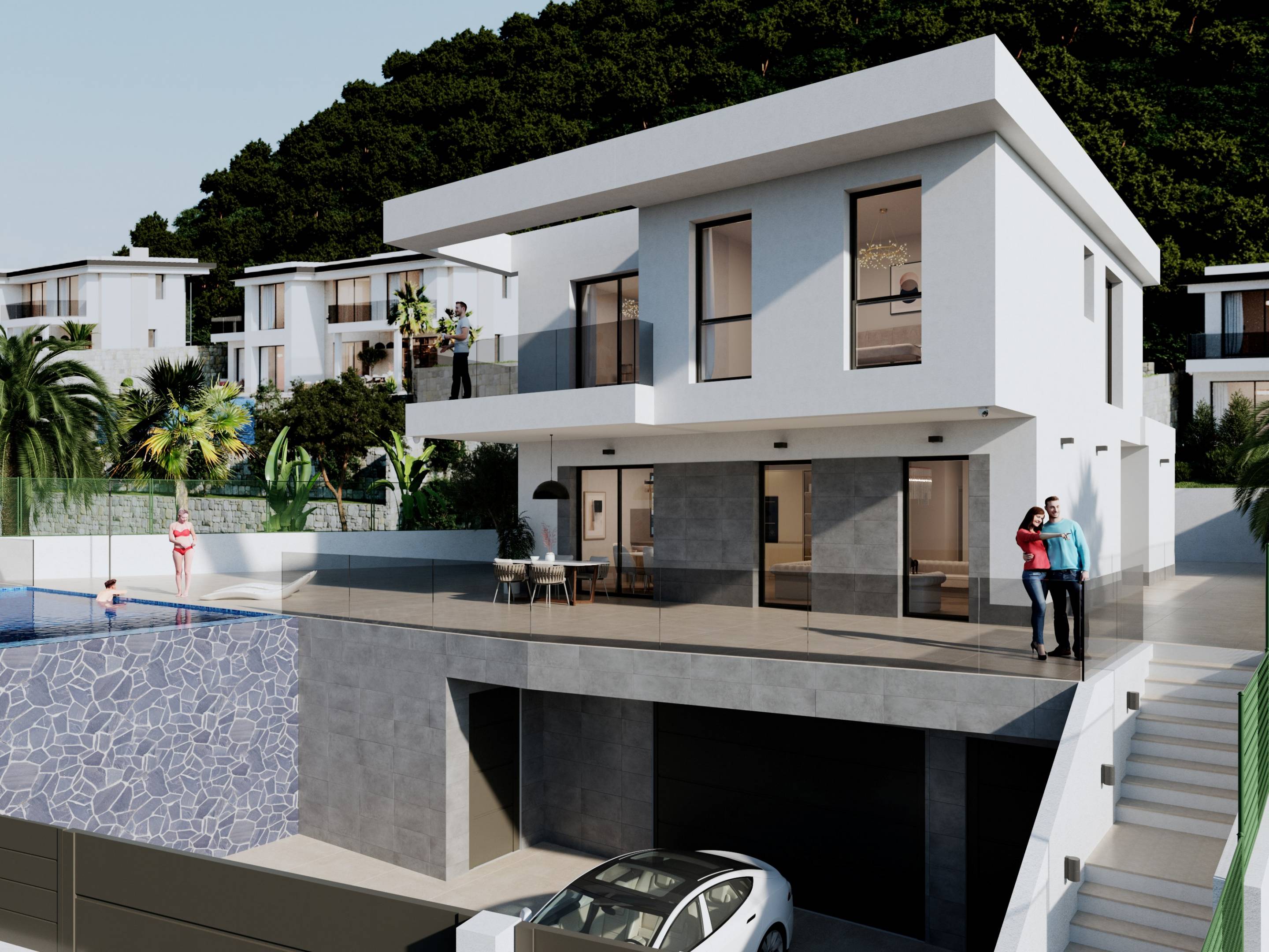 En-suite bathroom in 4-bedroom new-build villa, Golf Bahía, Finestrat