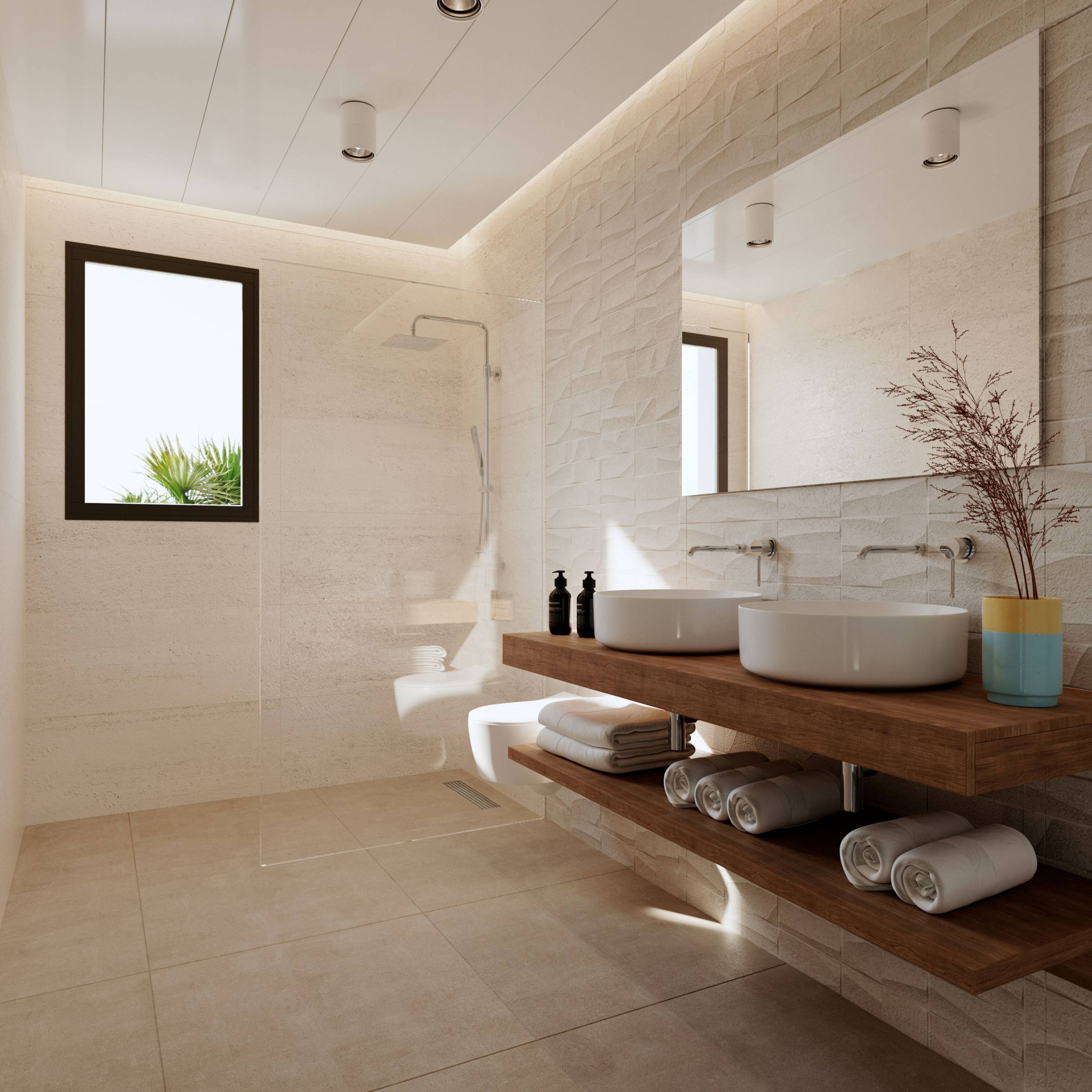 Open-plan living area in 4-bedroom new-build villa, Golf Bahía, Finestrat