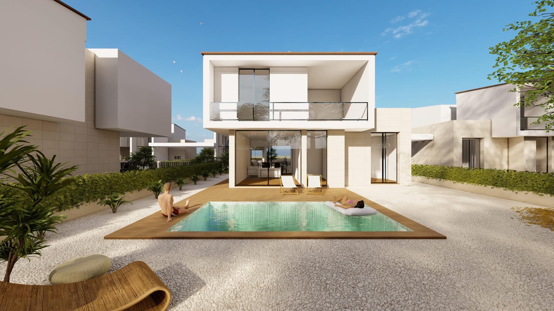 Main bedroom in ground-floor new-build villa, Montebello, La Nucía