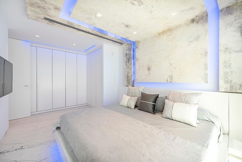 Solarium terrace with sea views at new-build villa, Manzanera, Calpe