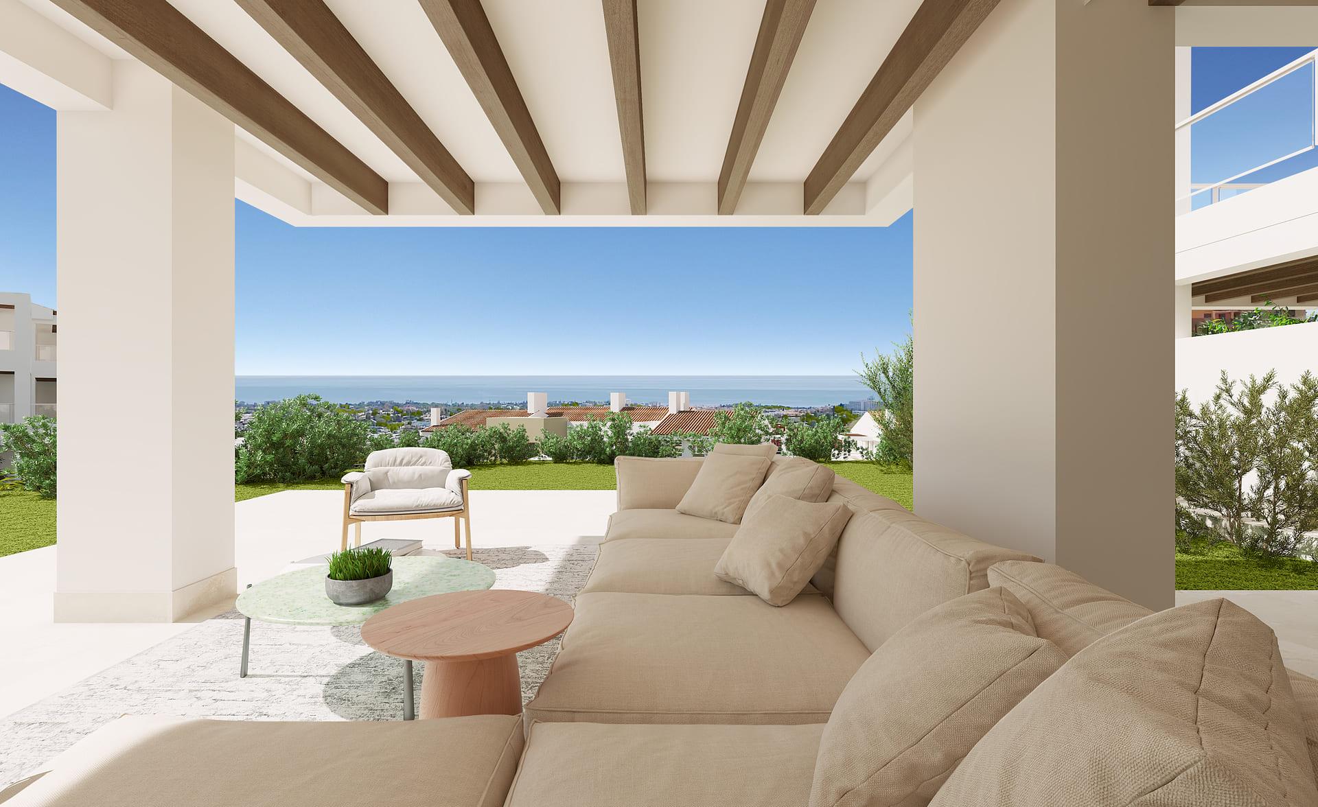 Second bathroom in 3-bedroom new-build apartment, El Paraíso, Benahavis