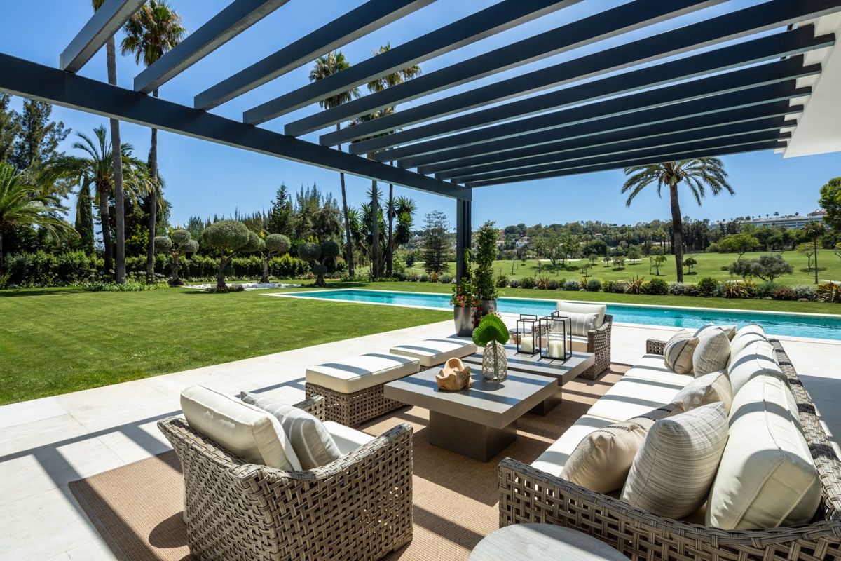 First-floor plan of new-build villa in Puerto Banús, Marbella