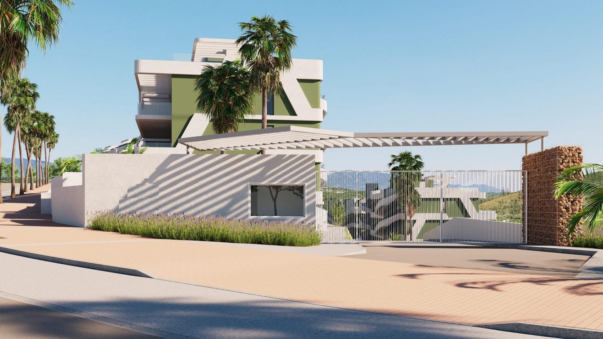 Landscaping and surroundings of new-build development, La Cala de Mijas, Mijas