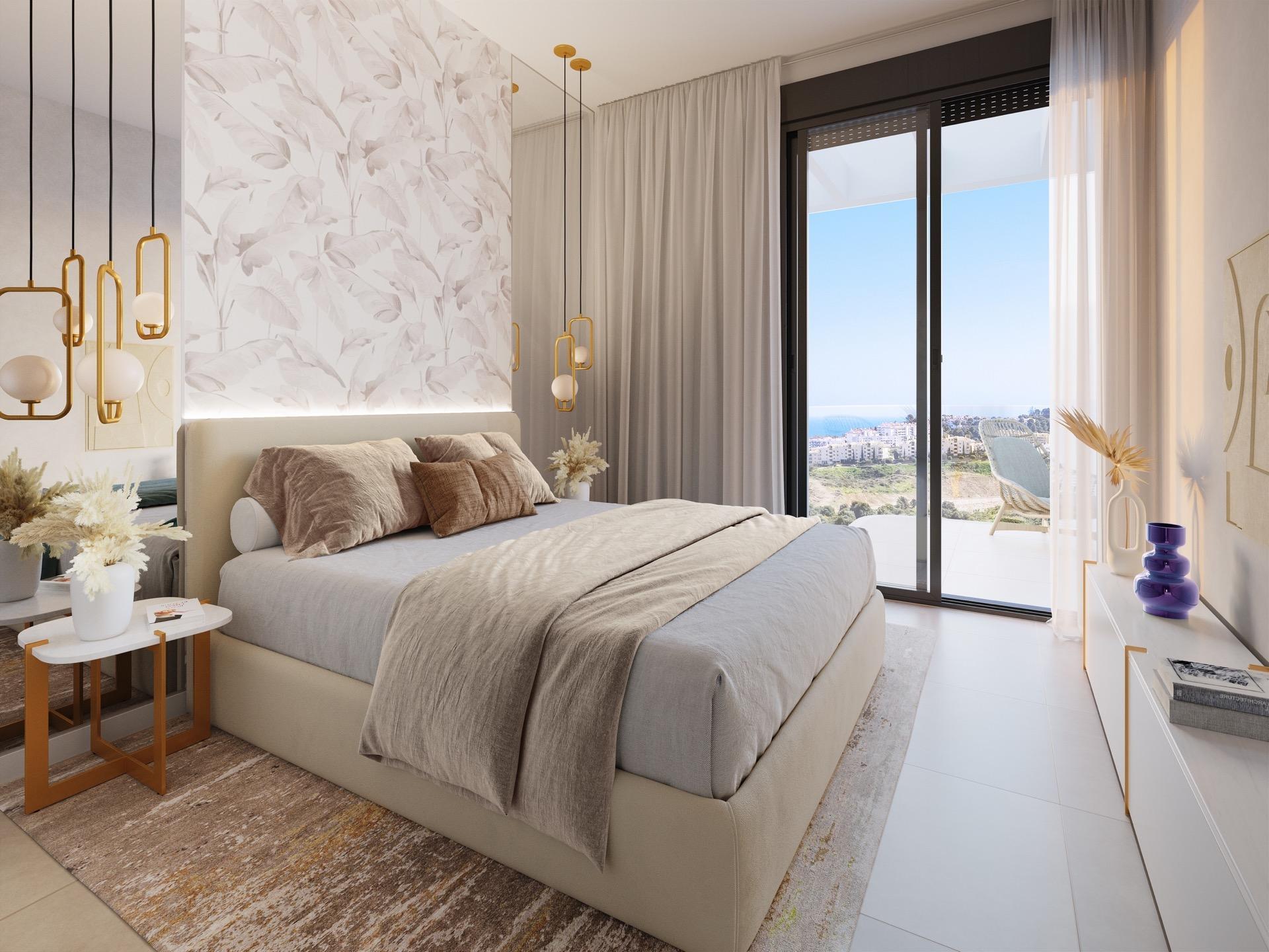 Terrace area of third-floor new-build penthouse, La Cala de Mijas