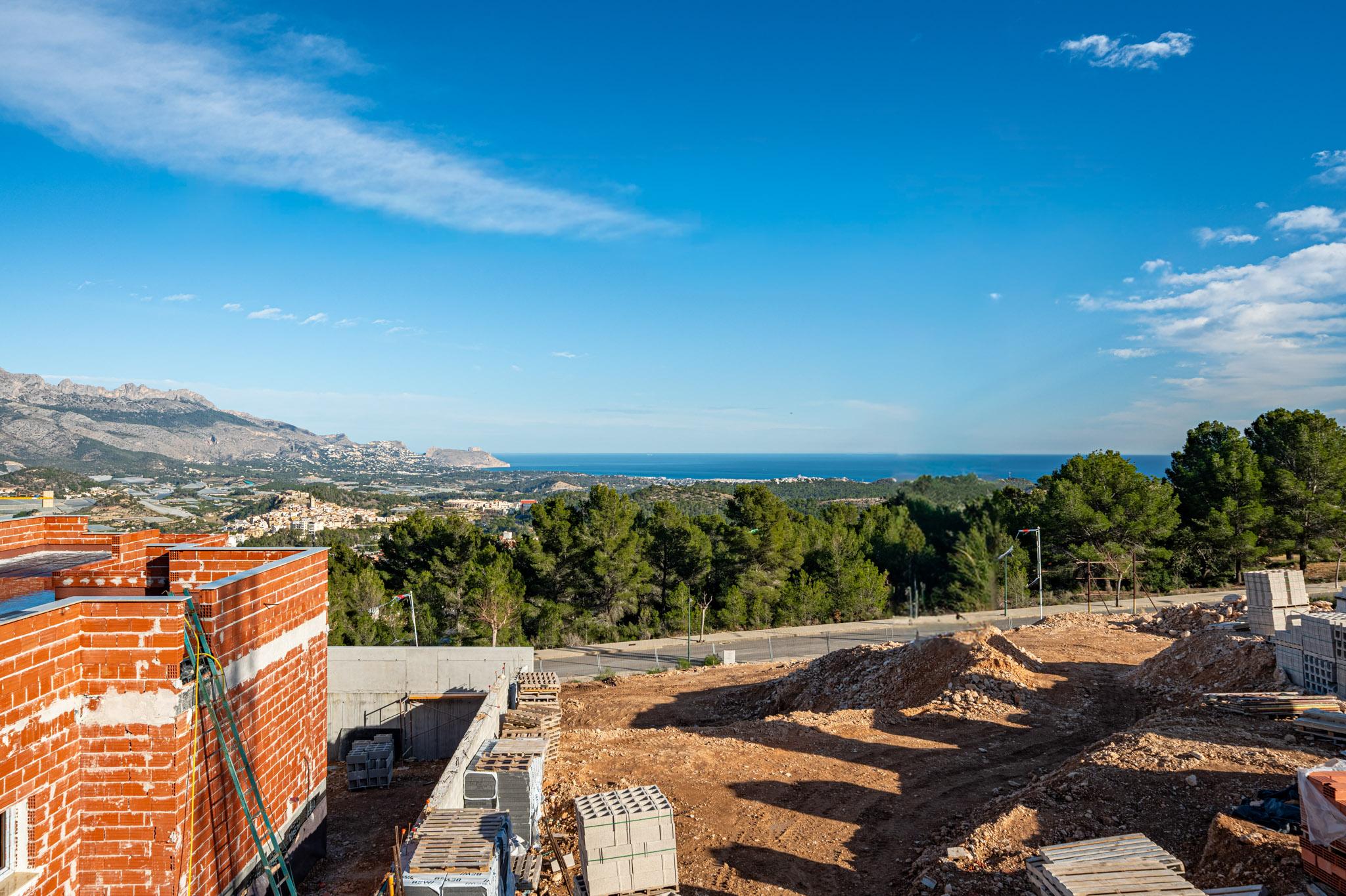 Roof terrace access door on new-build villa, Pla de Cantal, Polop