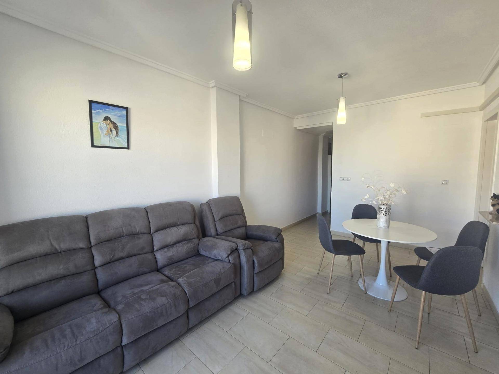 Accessible entrance ramp and lobby of apartment building, Centro, Torrevieja